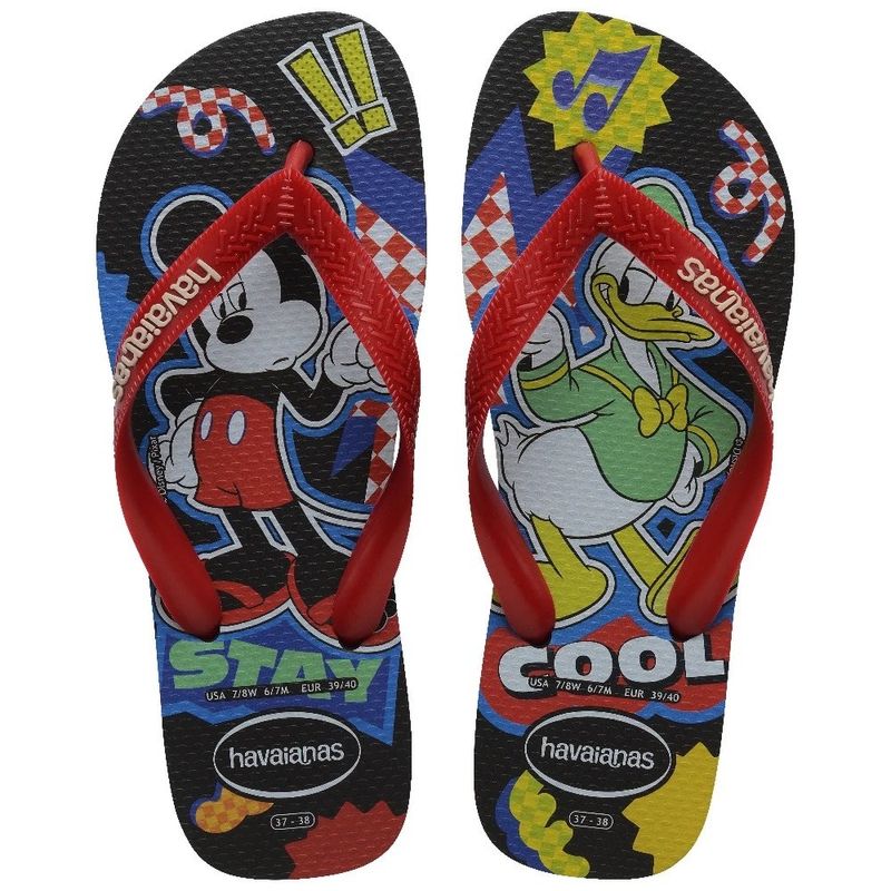sandália havaianas top d classics preto 37-38