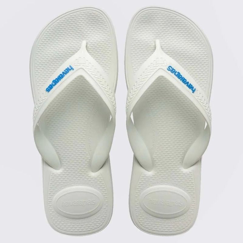 sandália havaianas top max comfort branco e azul 41-42