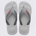 sandália havaianas top max comfort cinza 45-46