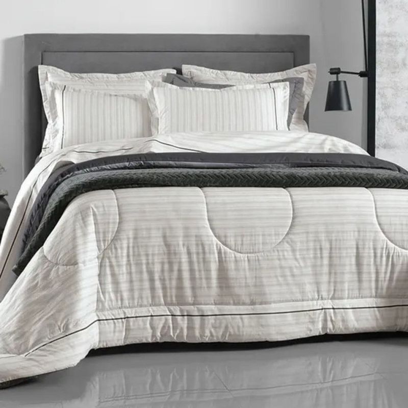 jogo de cama king 4 peças karsten vileto off white 290x240cm (mp)