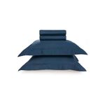 jogo de cama king 4 peças karsten domos azul-marinho 290x250cm (mp)