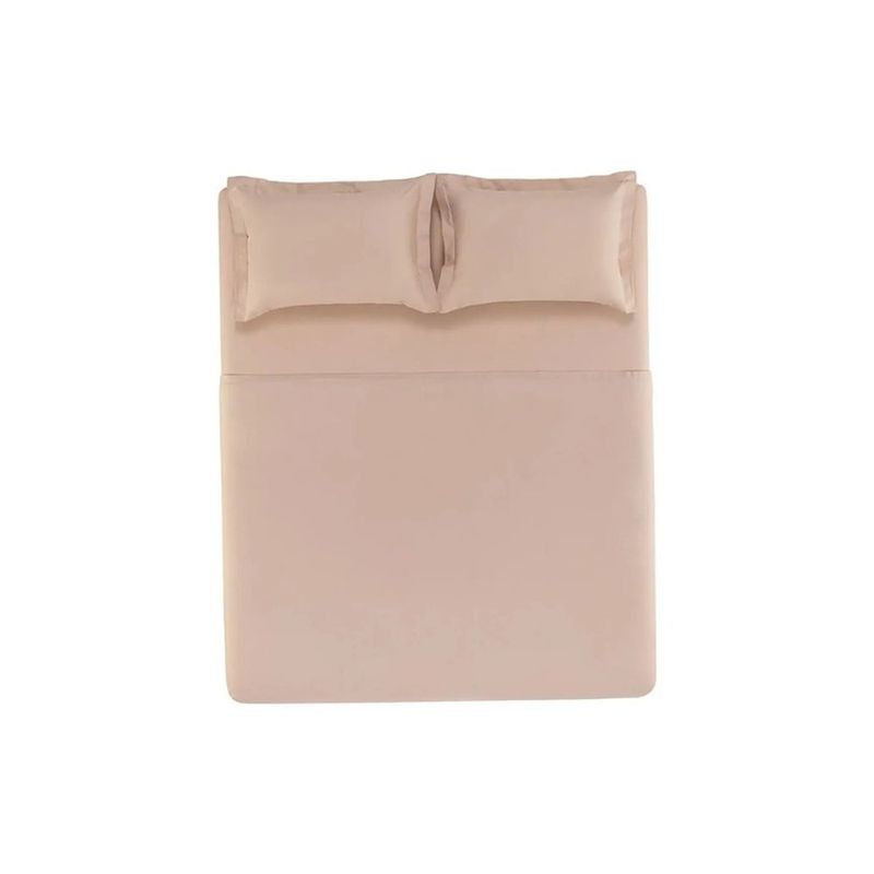 jogo de cama casal 4 peças karsten domos rosa 220x250cm (mp)
