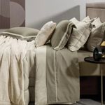 jogo de cama queen 4 peças karsten lara bege 240x260cm (mp)