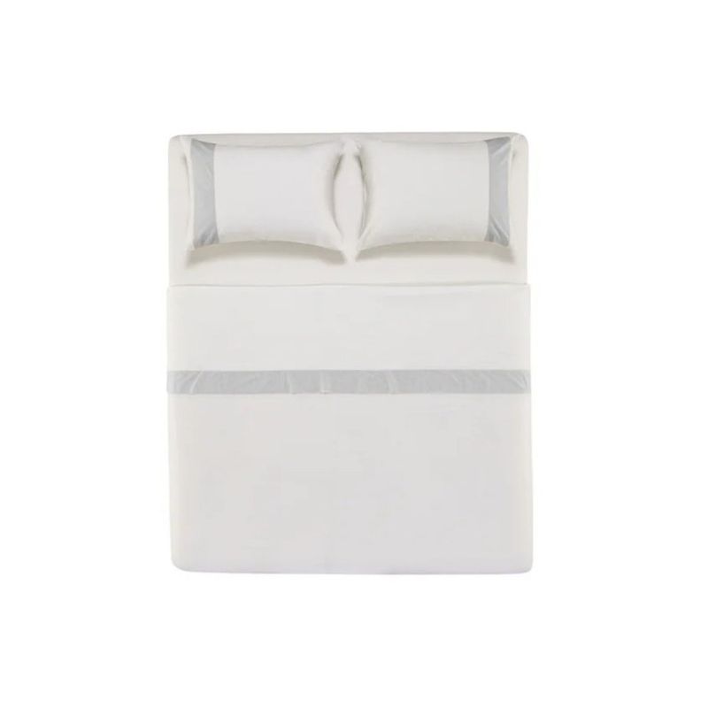 jogo de cama queen 4 peças karsten georgia branco 240x250cm (mp)