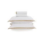 jogo de cama queen 4 peças karsten mariz branco 240x244cm (mp)