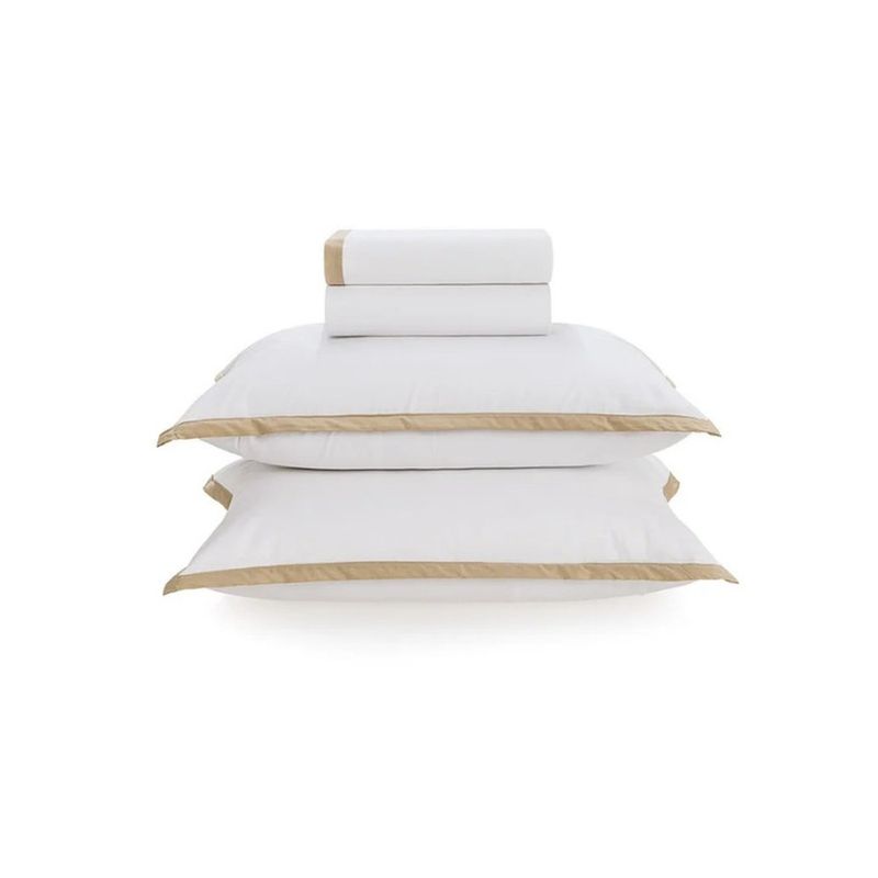 jogo de cama queen 4 peças karsten mariz branco 240x244cm (mp)
