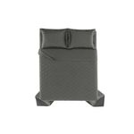 jogo de cama king 3 peças karsten bossa cinza 290x260cm (mp)
