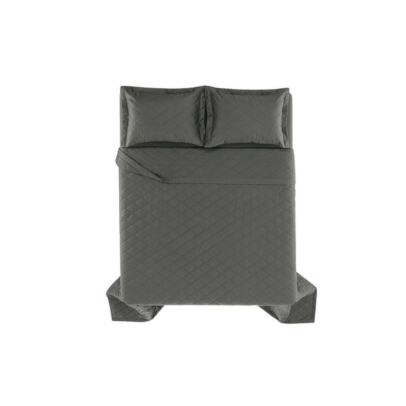 jogo de cama king 3 peças karsten bossa cinza 290x260cm (mp)