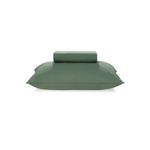 jogo de cama solteiro 2 peças karsten itan verde 100x200x35cm (mp)