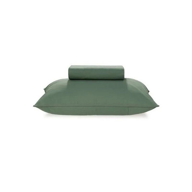 jogo de cama solteiro 2 peças karsten itan verde 100x200x35cm (mp)