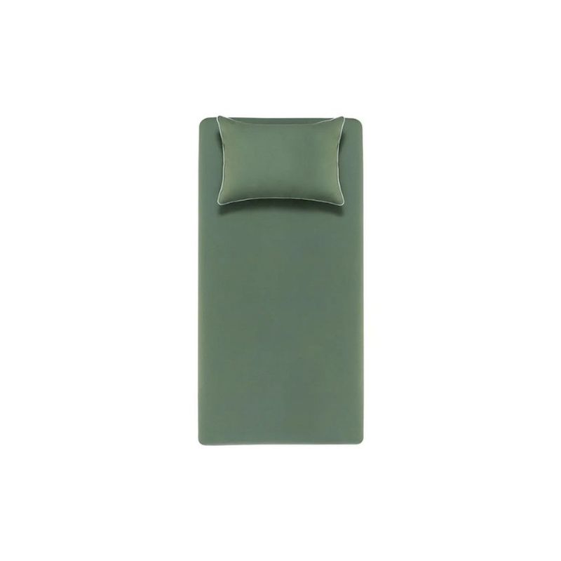 jogo de cama solteiro 2 peças karsten itan verde 100x200x35cm (mp)