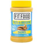 pasta de amendoim integral fit food crocante 450g