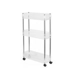 organizador triplo paramount com rodízio 43x14x82cm 3727 (mp)