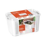 pote hermético paramount slim multiuso 4,4l branco 1773 (mp)