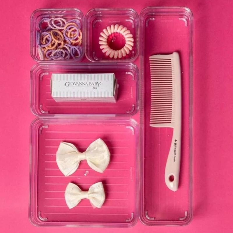 kit organizadores paramount modulares 5 peças diamond acrílico 1965 (mp)