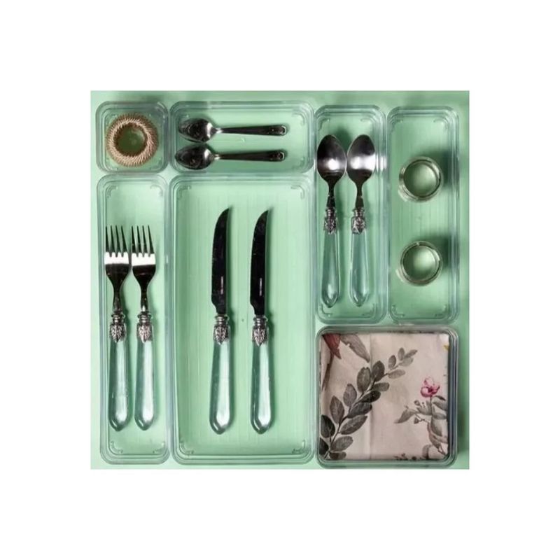 kit organizadores paramount modulares 7 peças diamond acrílico 1966 (mp)
