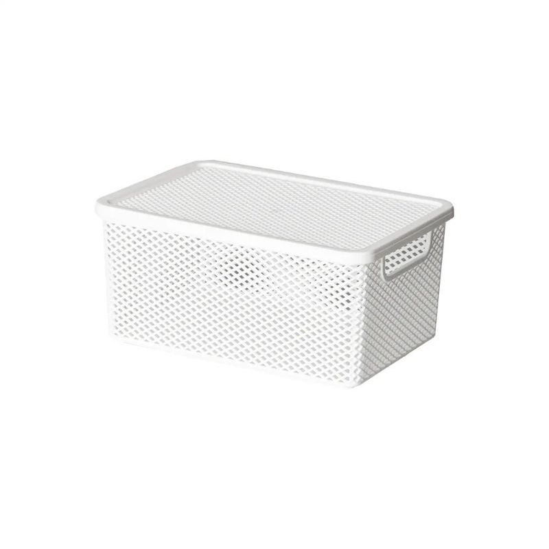 cesto organizador paramount linea com tampa 27x19x12cm 1988 (mp)