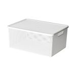cesto organizador paramount linea com tampa 37x27x16cm 1990 (mp)