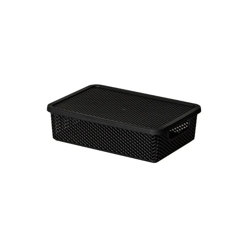 cesto organizador línea paramount com tampa 27x19x7cm 2011 (mp)