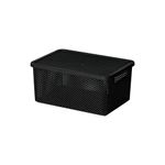 cesto organizador línea paramount com tampa 27x19x12cm 2012 (mp)