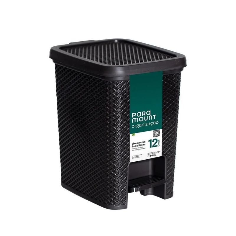 lixeira línea paramount com pedal 12l 2026 (mp)