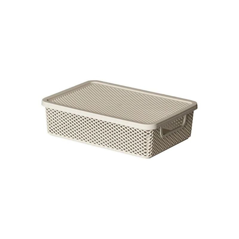 cesto organizador línea paramount com tampa 27x19x7cm 2035 (mp)