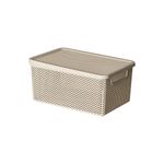 cesto organizador línea paramount com tampa 27x19x12cm 2036 (mp)