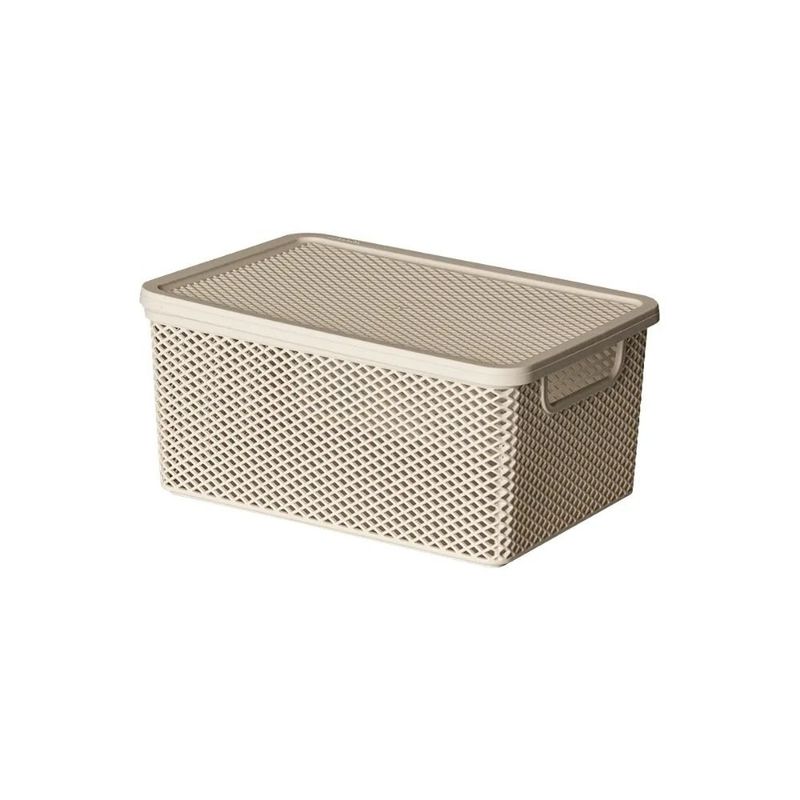 cesto organizador línea paramount com tampa 27x19x12cm 2036 (mp)