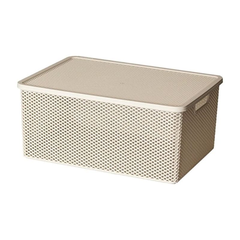 cesto organizador línea paramount com tampa 37x27x16cm 2038 (mp)