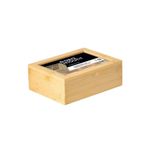 organizador de chá paramount bambu 6 divisões 21x16x7,5cm 2225 (mp)