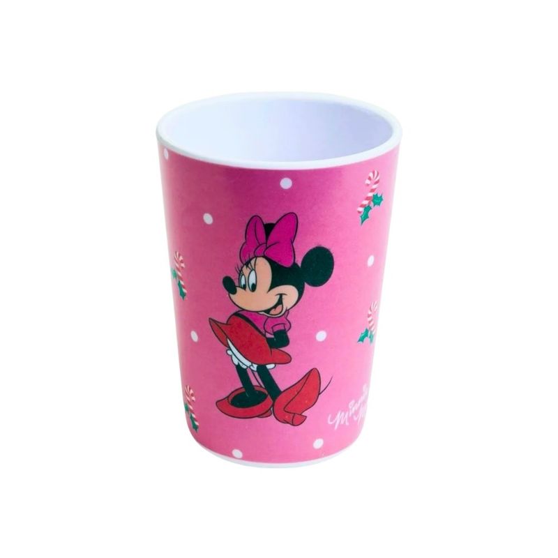 copo cromus minnie 240ml 1044846 rosa e branco (mp)