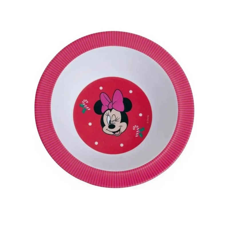 bowl cromus minnie 360ml 1045841 rosa e branco (mp)