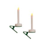 vela decorativa cromus led com clip 2 unidades 1110451 (mp)