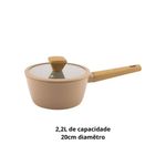 panela fracalanza norma antiaderente 2,2l fendi mocha (mp)
