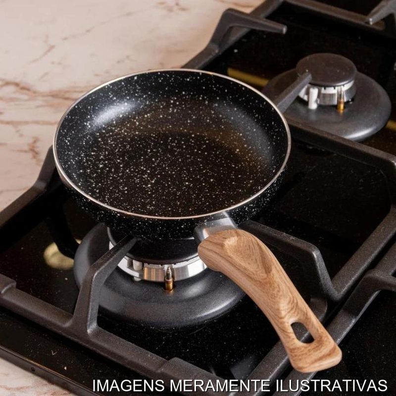 frigideira wok wolff granilite indução preto 16cm (mp)