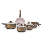 jogo de panelas 5 peças brinox ceramic life antares fendi (mp)