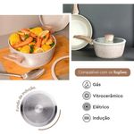 jogo de panelas 4 peças brinox indução ceramic life sirius vanilla bege (mp)