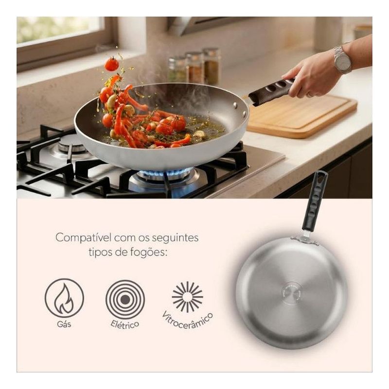 frigideira brinox expert pro inox 32cm (mp)
