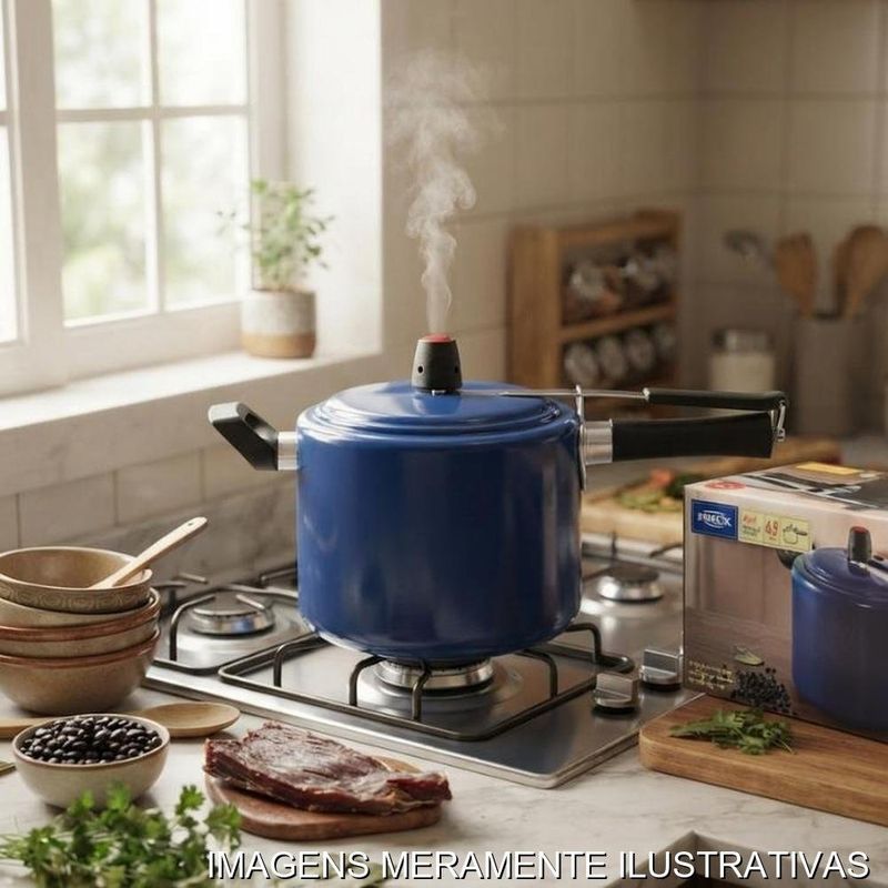 panela de pressão brinox chili 4,5l azul (mp)