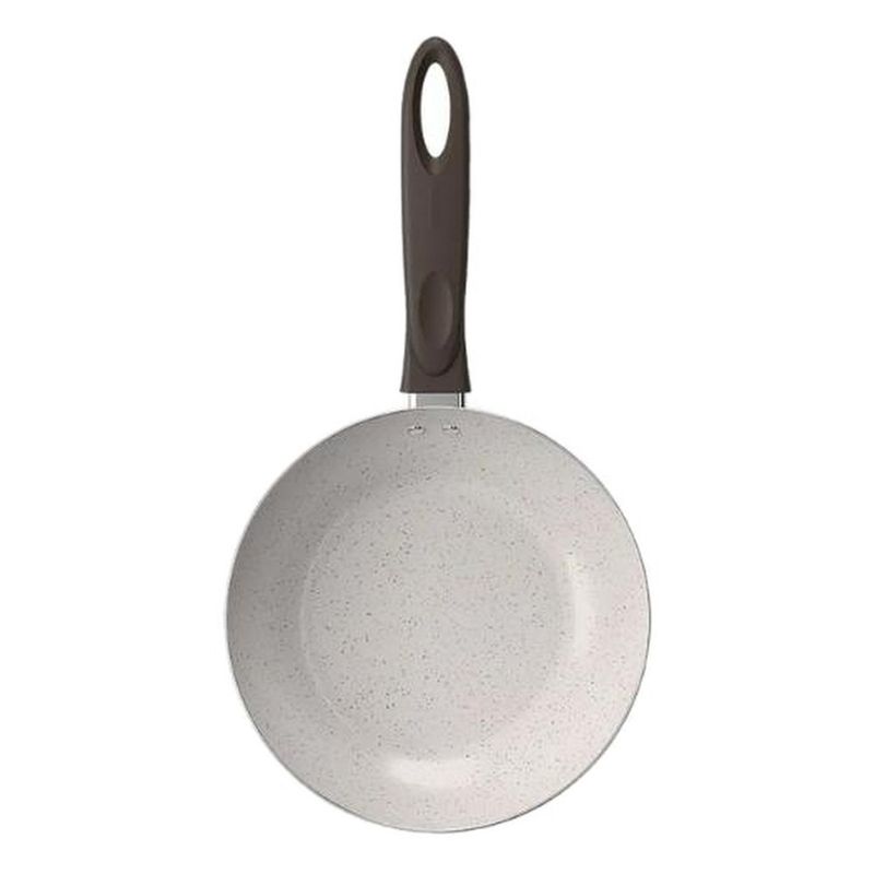 frigideira brinox ceramic life suprema vanilla bege 20cm (mp)