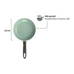 frigideira brinox ceramic life suprema verde 24cm (mp)