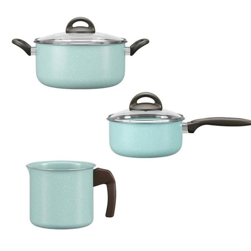 jogo de panelas 5 peças brinox ceramic life suprema verde (mp)