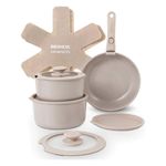 jogo de panelas 10 peças brinox ceramic life fit areia (mp)