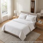jogo de cama king 4 peças karsten lara prata branco 290x260cm (mp)