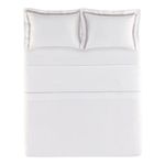 jogo de cama king 4 peças karsten lara prata branco 290x260cm (mp)