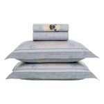 jogo de cama casal 4 peças karsten dog azul 220x250cm (mp)