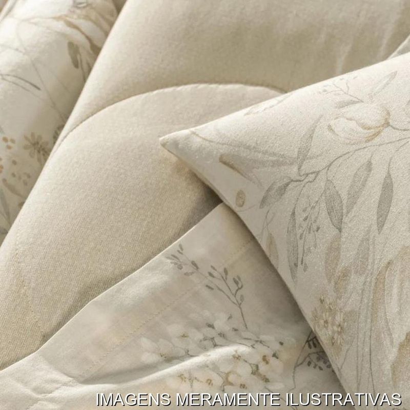 jogo de cama queen 3 peças karsten sophia bege 240x255cm (mp)