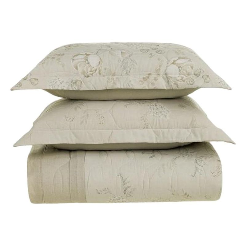 jogo de cama king 3 peças karsten sophia bege 280x255cm (mp)