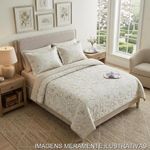 jogo de cama king 3 peças karsten sophia bege 280x255cm (mp)