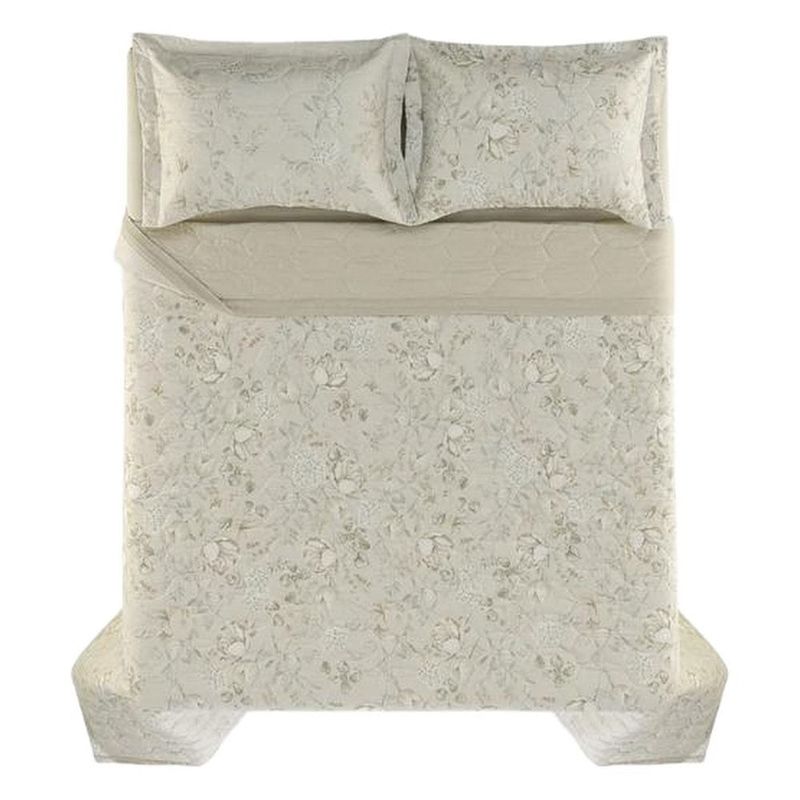 jogo de cama king 3 peças karsten sophia bege 280x255cm (mp)